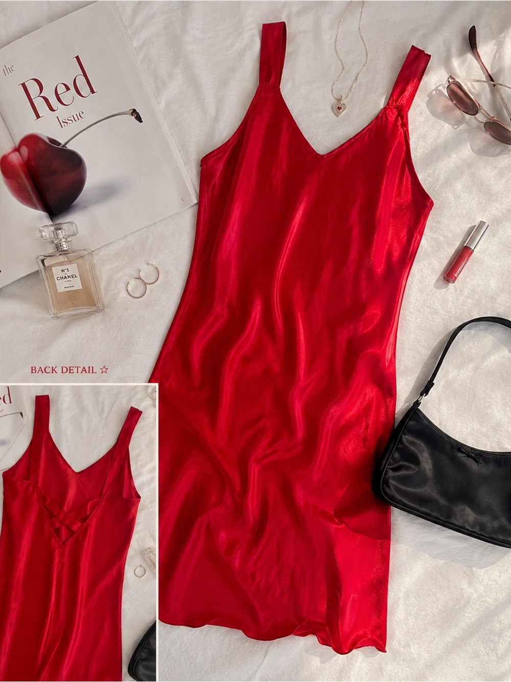Vintage California Dynasty Satin Slip Dress